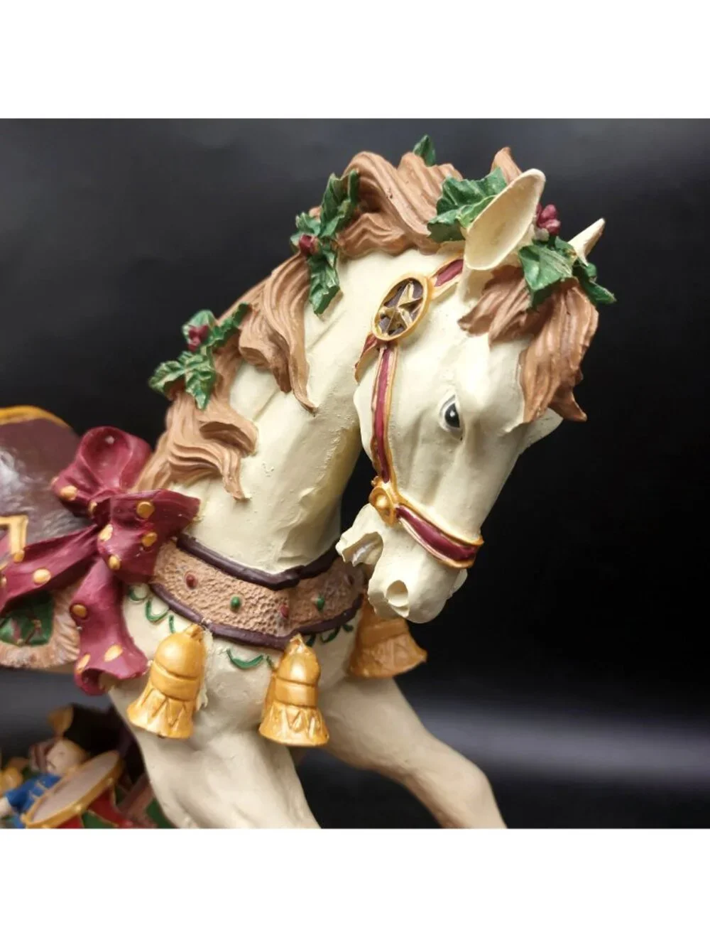 Vintage JC Penney Musical Rocking Horse Jolly Old St Nick In Box Christmas 15